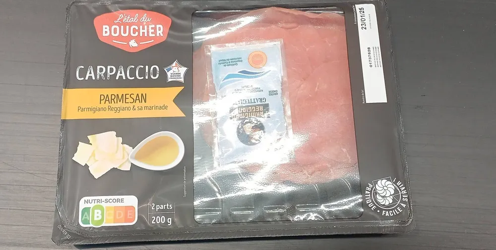 Carpiaccio parmesan