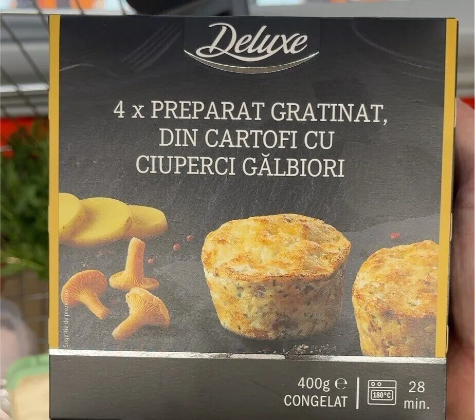 4 MINI POTATO GRATINS WITH CHANTERELLE MUSHROOMS