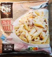 Penne poulet champignons