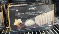 Bûche glacée Stracciatella à la Vanille Tonka