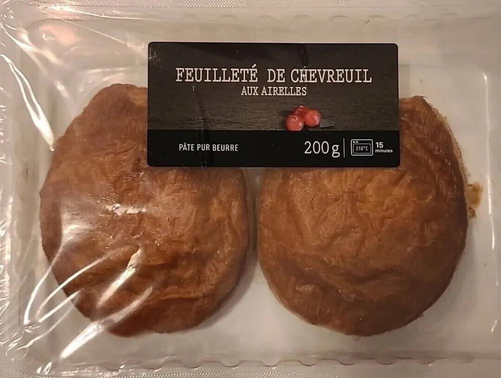 Feuilletés de chevreuil aux airelles