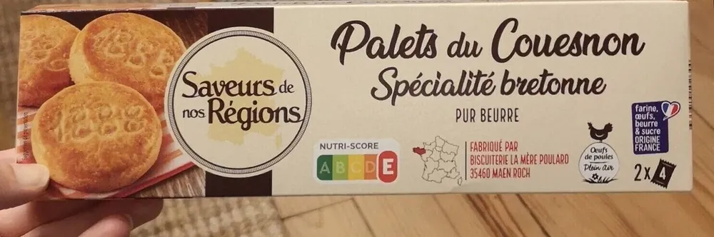 Palets du Couesnon Spécialité bretonne PUR BEURRE