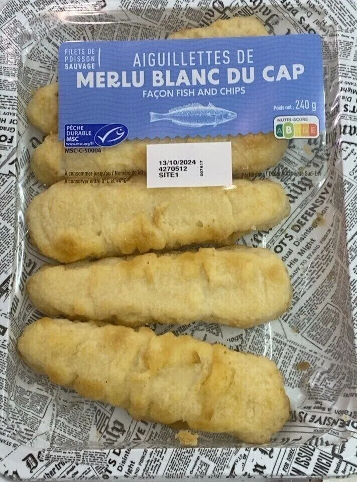 Aiguillettes de merlu blanc du Cap façon fish and chips