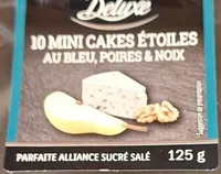 10 MINI CAKES ÉTOILES AU BLEU, PSOIRES & NOIX