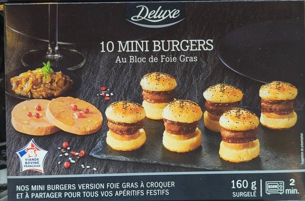 Mini burger bloc de foie gras