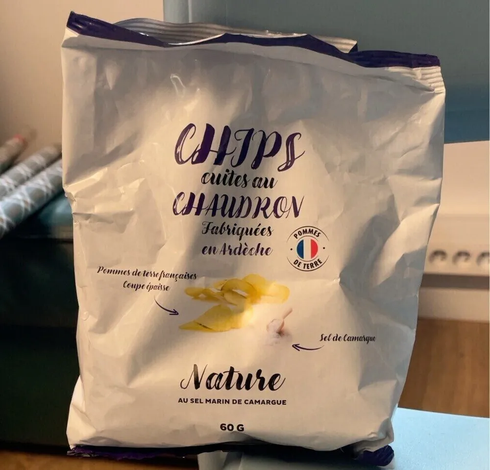 Chips cuites au chaudron nature