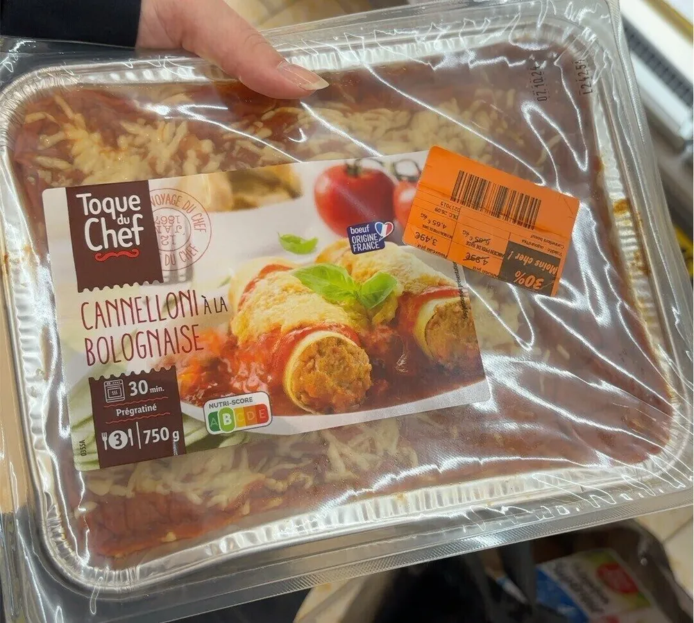 Cannelloni à la bolognaise