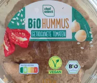 Bio hummus getrocknete tomaten