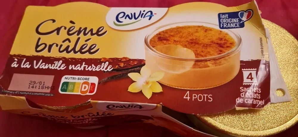 Crème brûlée à la vanille naturelle
