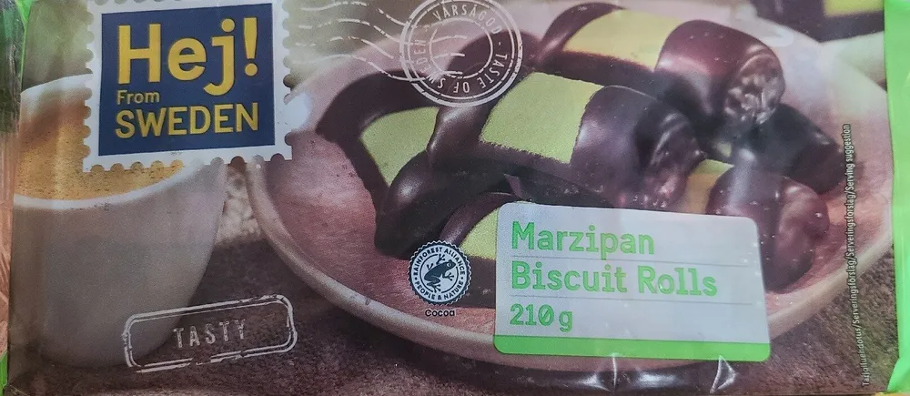 Oat And Cocoa Biscuits With Arrack Flavour Covered With Marzipan And Cocoa Glaze