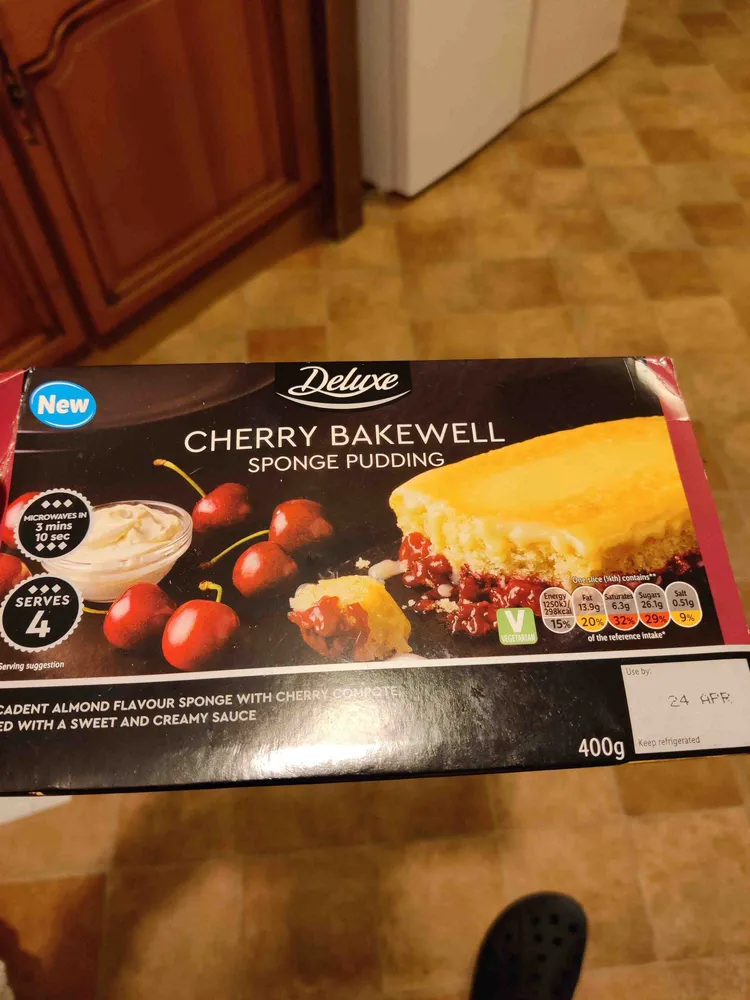 Cherry Bakewell Sponge Pudding
