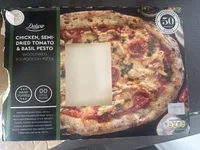 WOODFIRED SOURDOUGH CHICKEN, SEMI-DRIED TOMATO & BASIL PESTO PIZZA