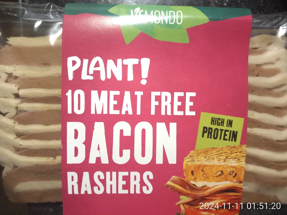 10 meat free bacon rashers