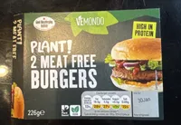 2 meat free burgers