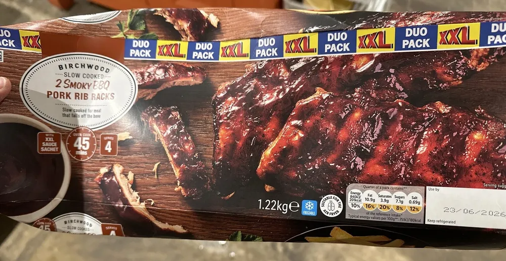 2 Smoky BBQ Pork Rob Racks