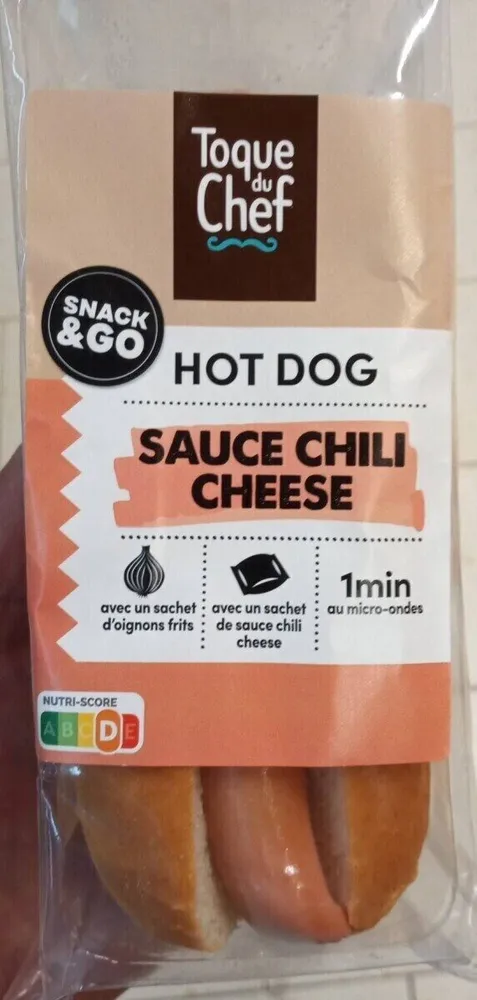Hot dog sauce chili cheese