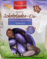 Gefüllte Schokoladen-Eier Heidelbeer-Joghurt Style