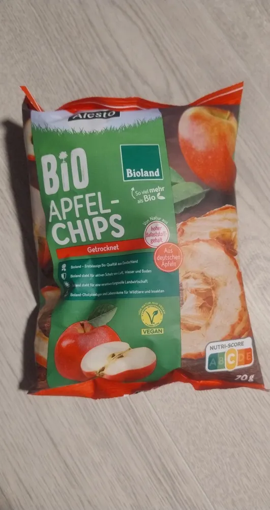 Bio Apfel-Chips Getrocknet