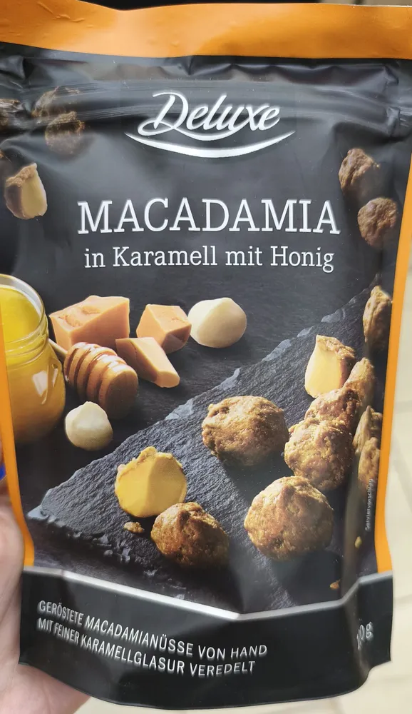Macadamia in Karamell mit Honig