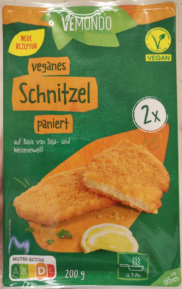 Vegan Schnitzel paniert