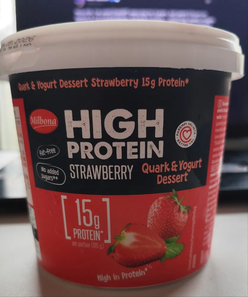 Strawberry Quark & Yogurt Dessert