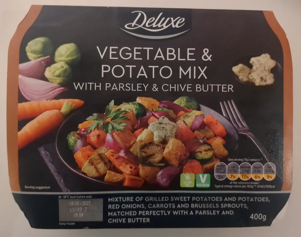 Vegetable Potato Mix with Parsley & Chive Butter