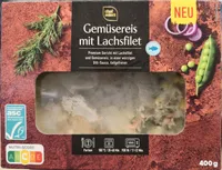 Gemüsereis mit Lachsfilet