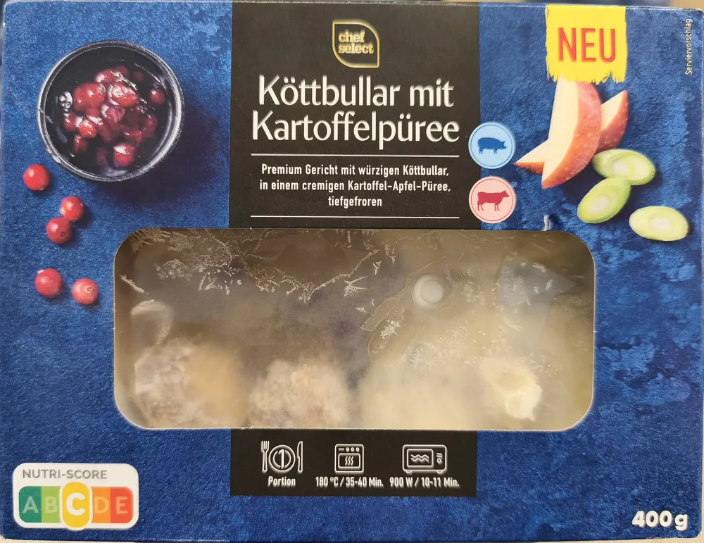 Köttbullar mit Kartoffelpüree