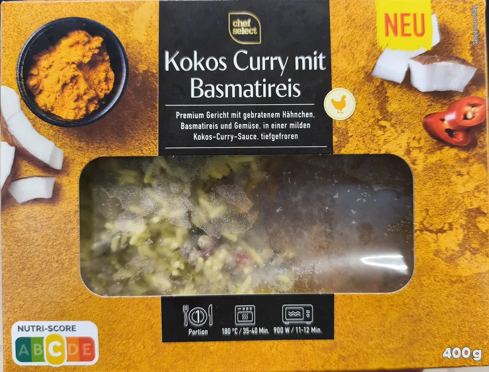 Kokos Curry mit Basmatireis