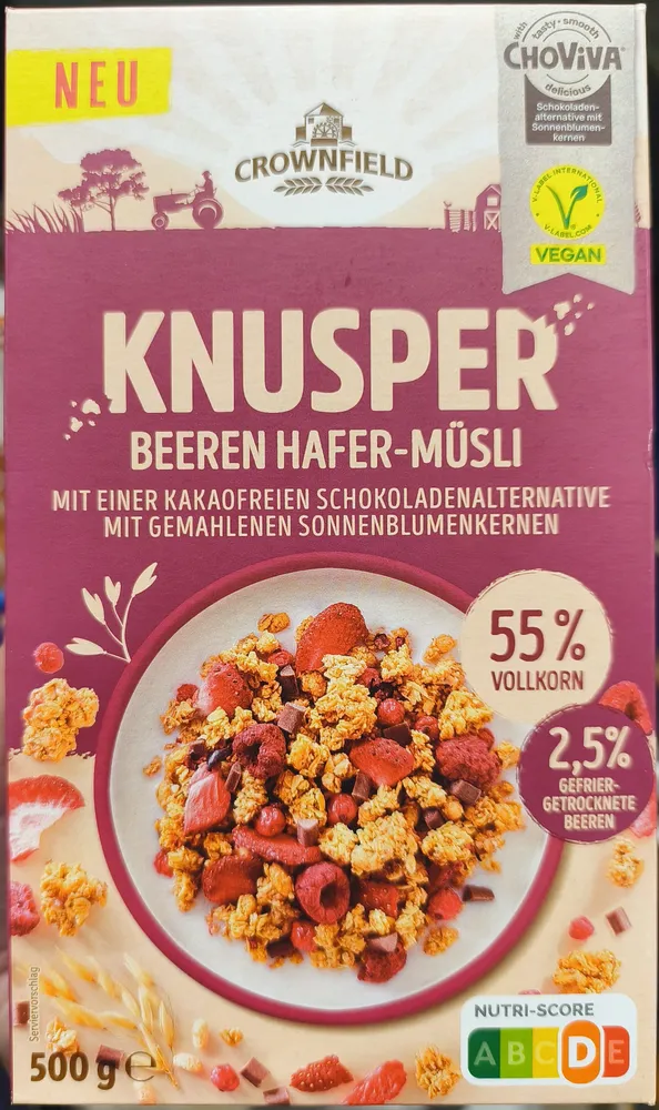 Knusper Beeren Hafer-Müsli Choviva
