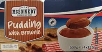 Pudding with brownie