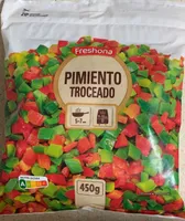 Pimiento troceado congelado