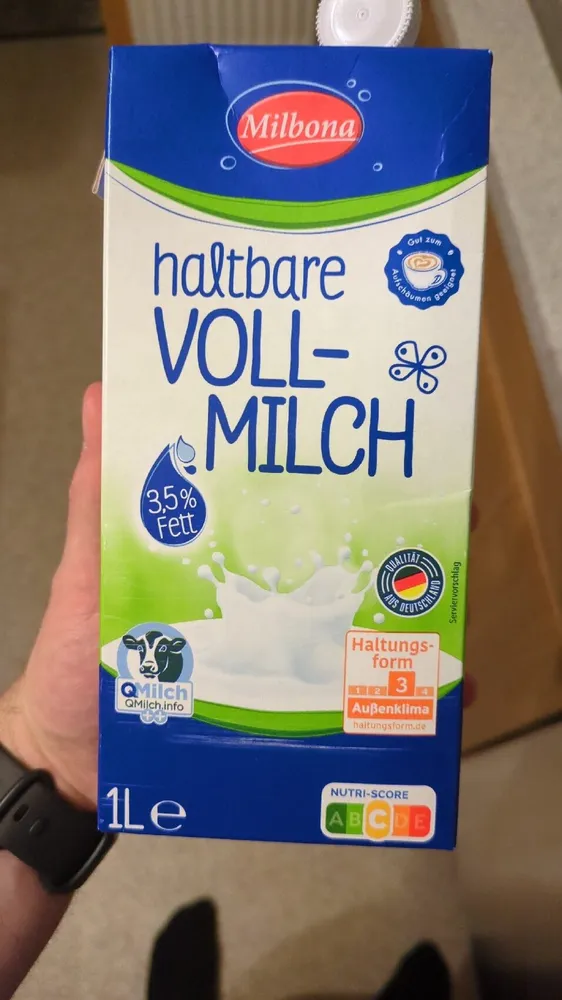 haltbare Vollmilch