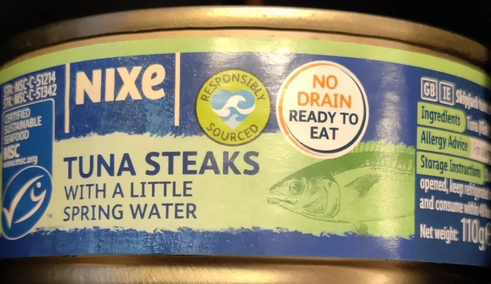 Tuna Steaks With A Little Spring Water