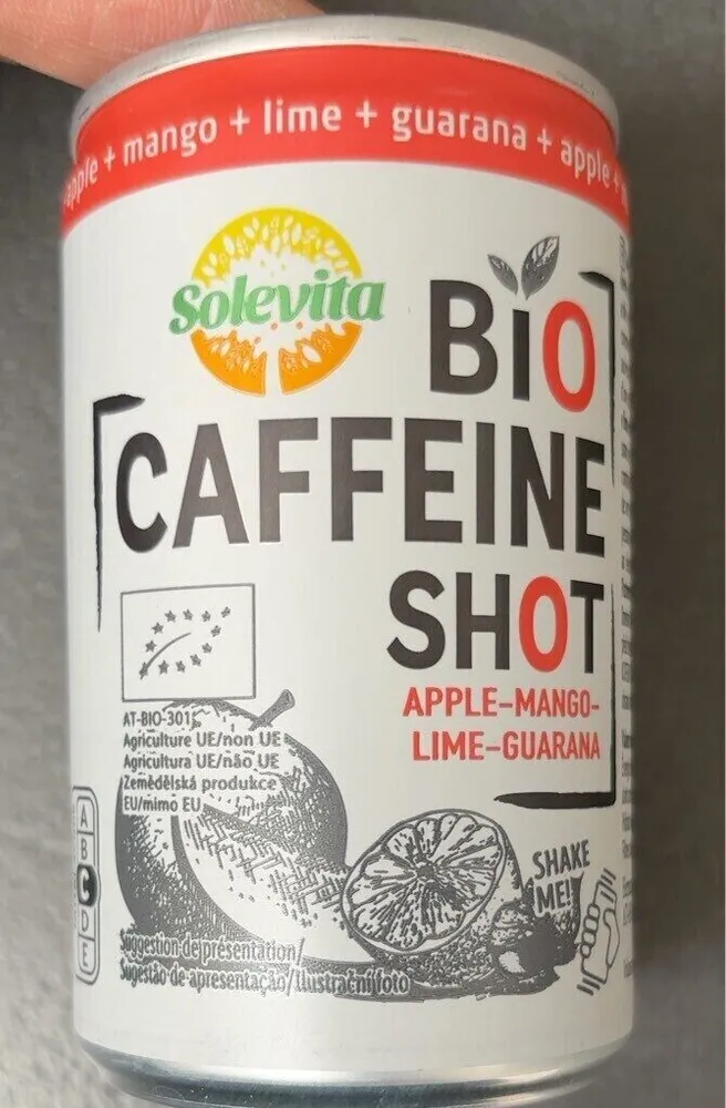 BIO CAFFEINE SHOT APPLE-MANGO-LIME-GUARANA