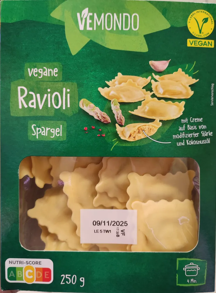 Vegane Ravioli Spargel