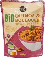QUINOA & BOULGOUR AVEC SOJA, TOMATE ET OLIVE