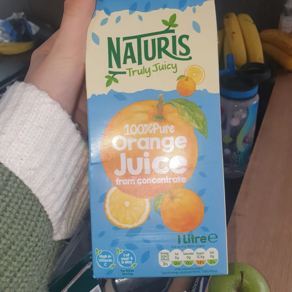 100% Pure Orange Juice From Concentrate