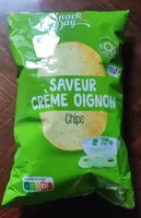 Chips saveur crème oignon