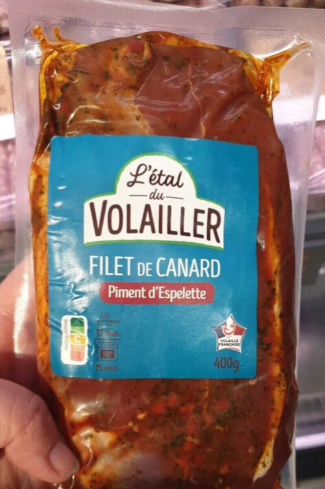 Filet de canard au poivron et piment d'espelette