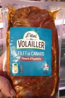 Filet de canard au poivron et piment d'espelette