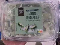 SALADE DE CONCOMBRES au fromage blanc et à la ciboulette