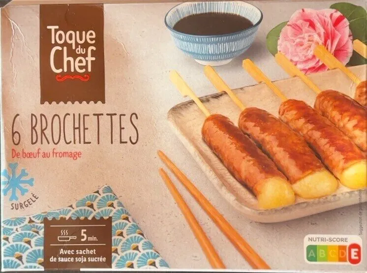 Brochettes boeuf au fromage