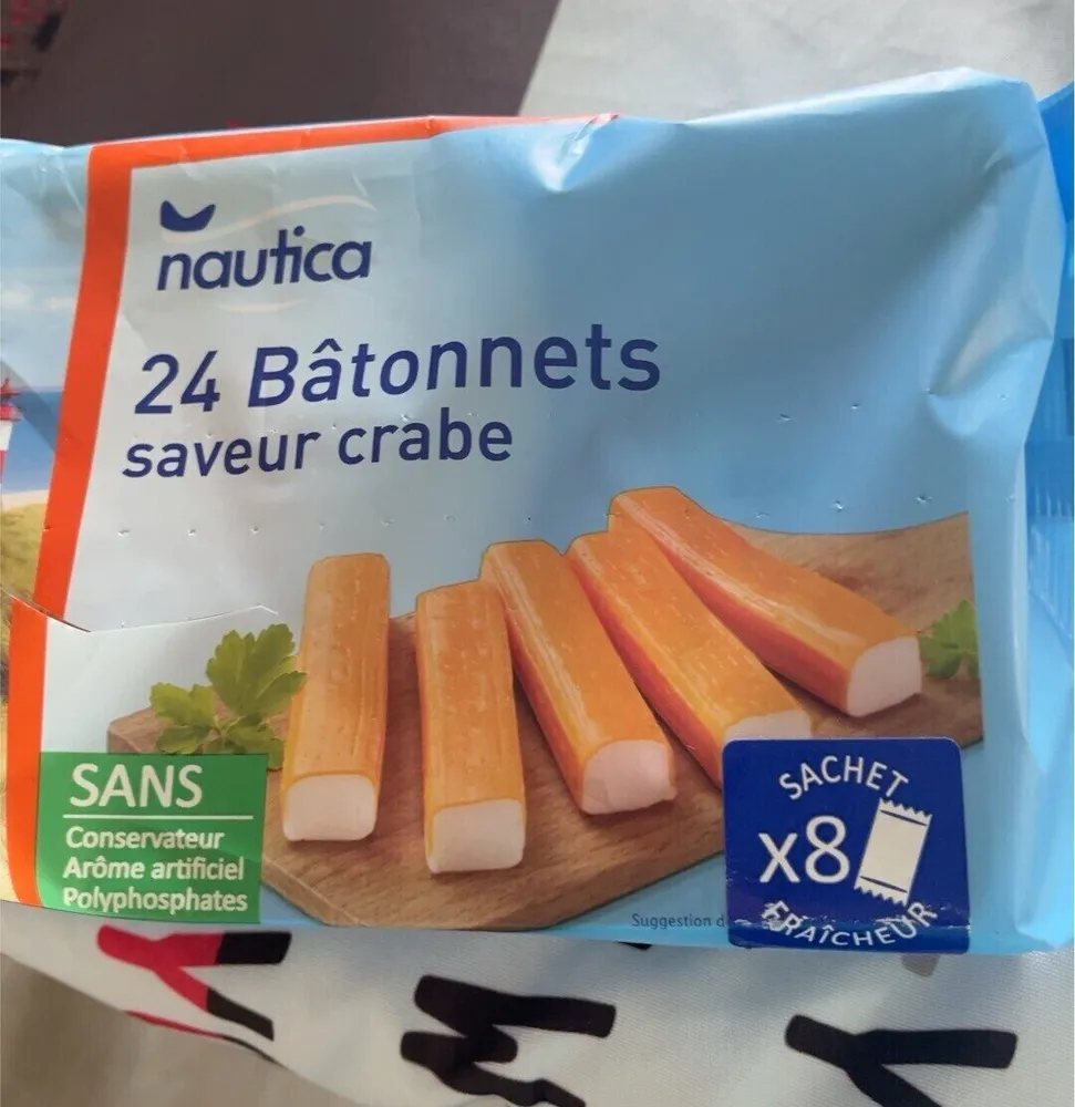 24 Bâtonnets saveur crabe