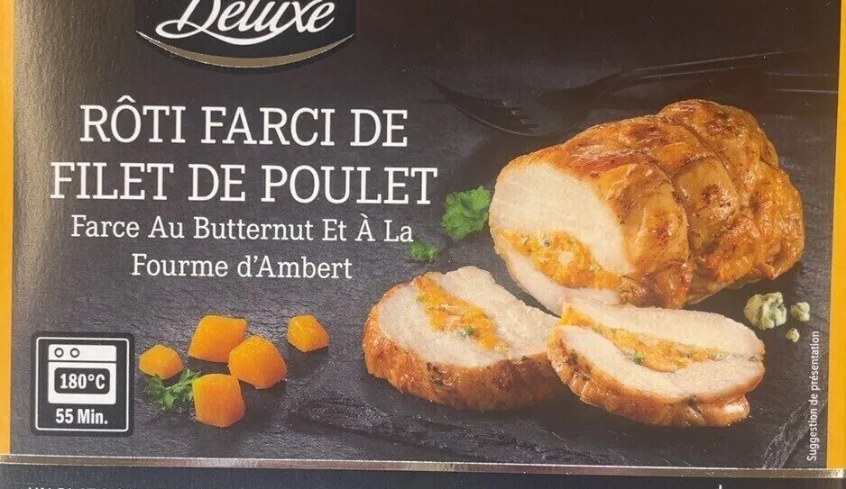 Roti farci de filet de poulet