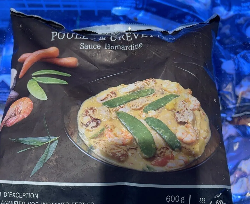 Poulet et crevettes sauce homardine