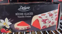 Bûche glacée vanille fraise