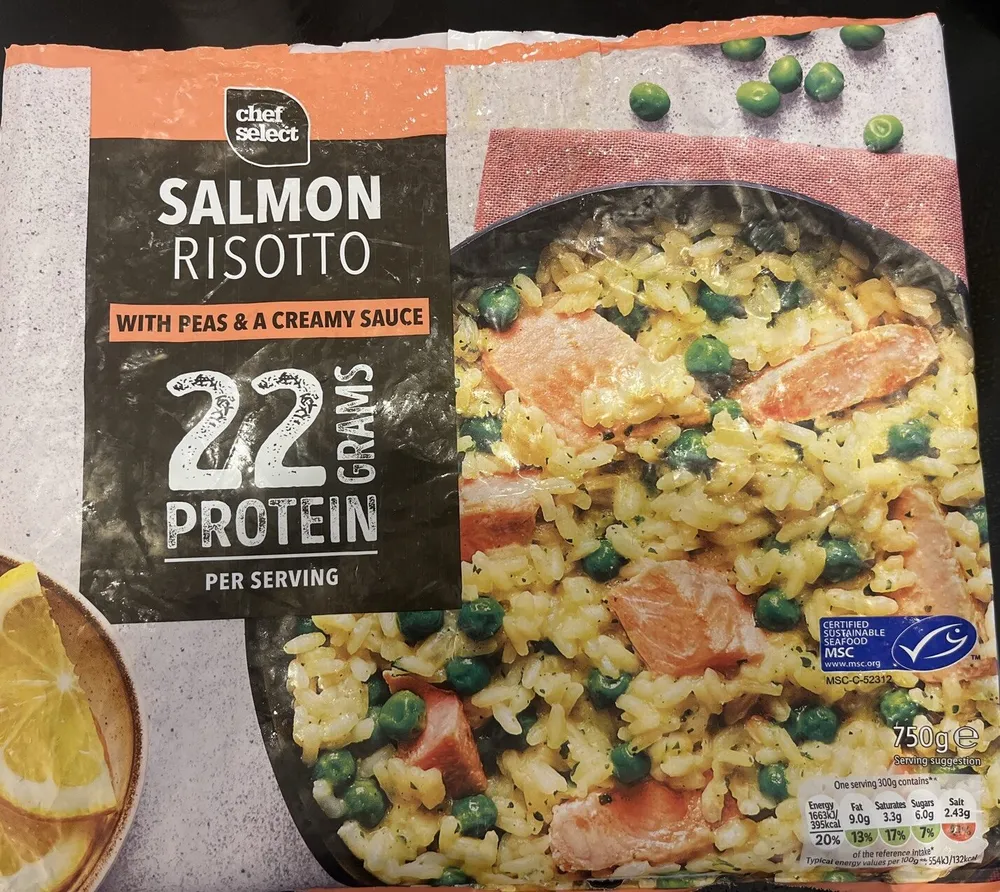 Salmon risotto