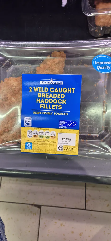 Breaded Haddock Fillets