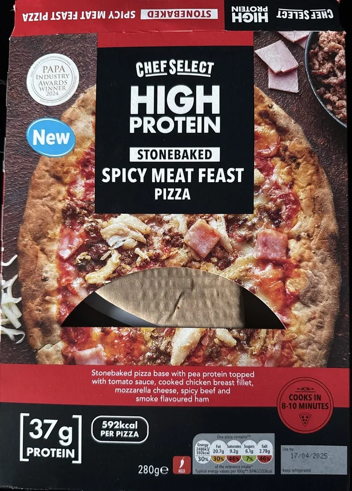 High Protein Spicy Meat Feast Pizza Lidl